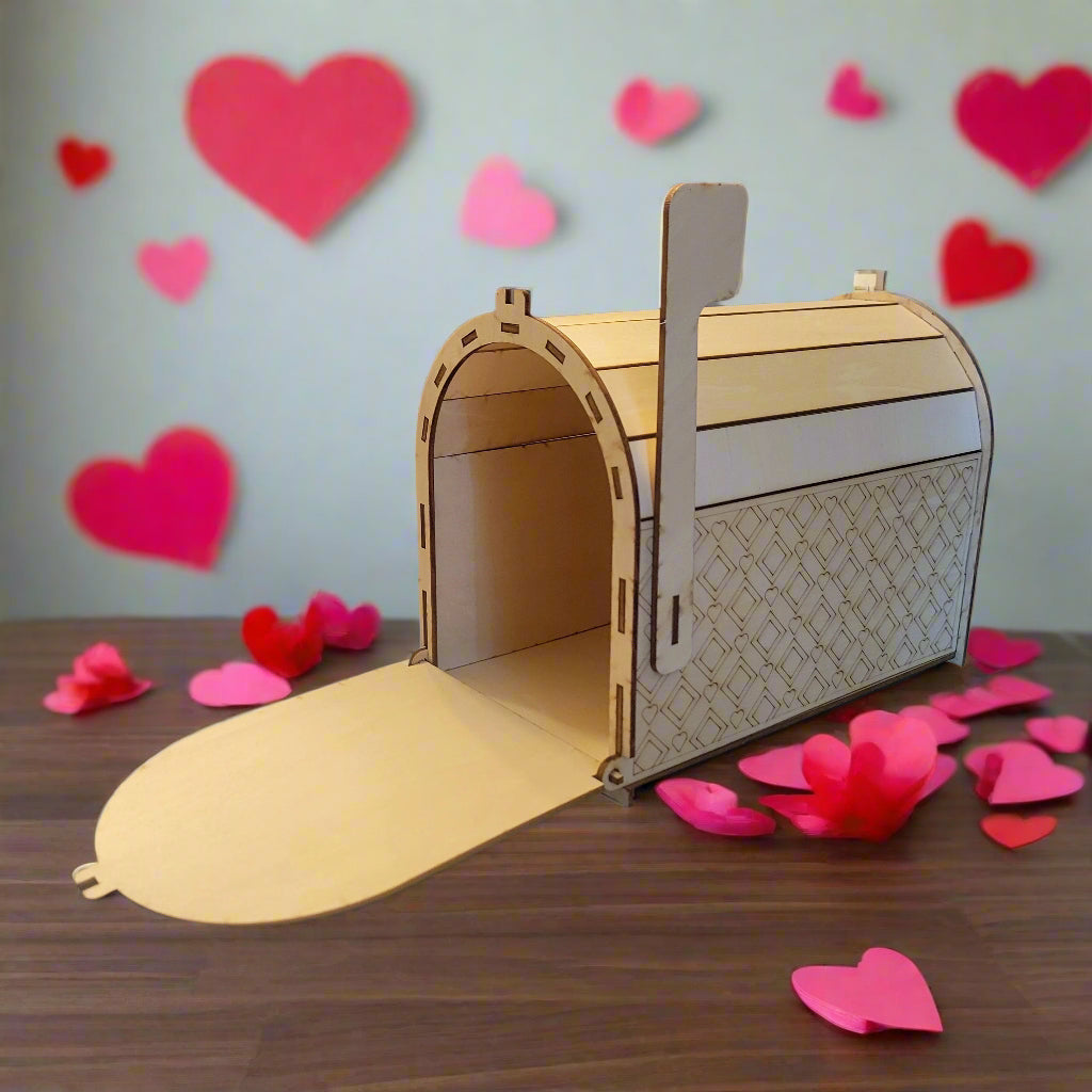 Handcrafted Wooden Valentine's Mailbox