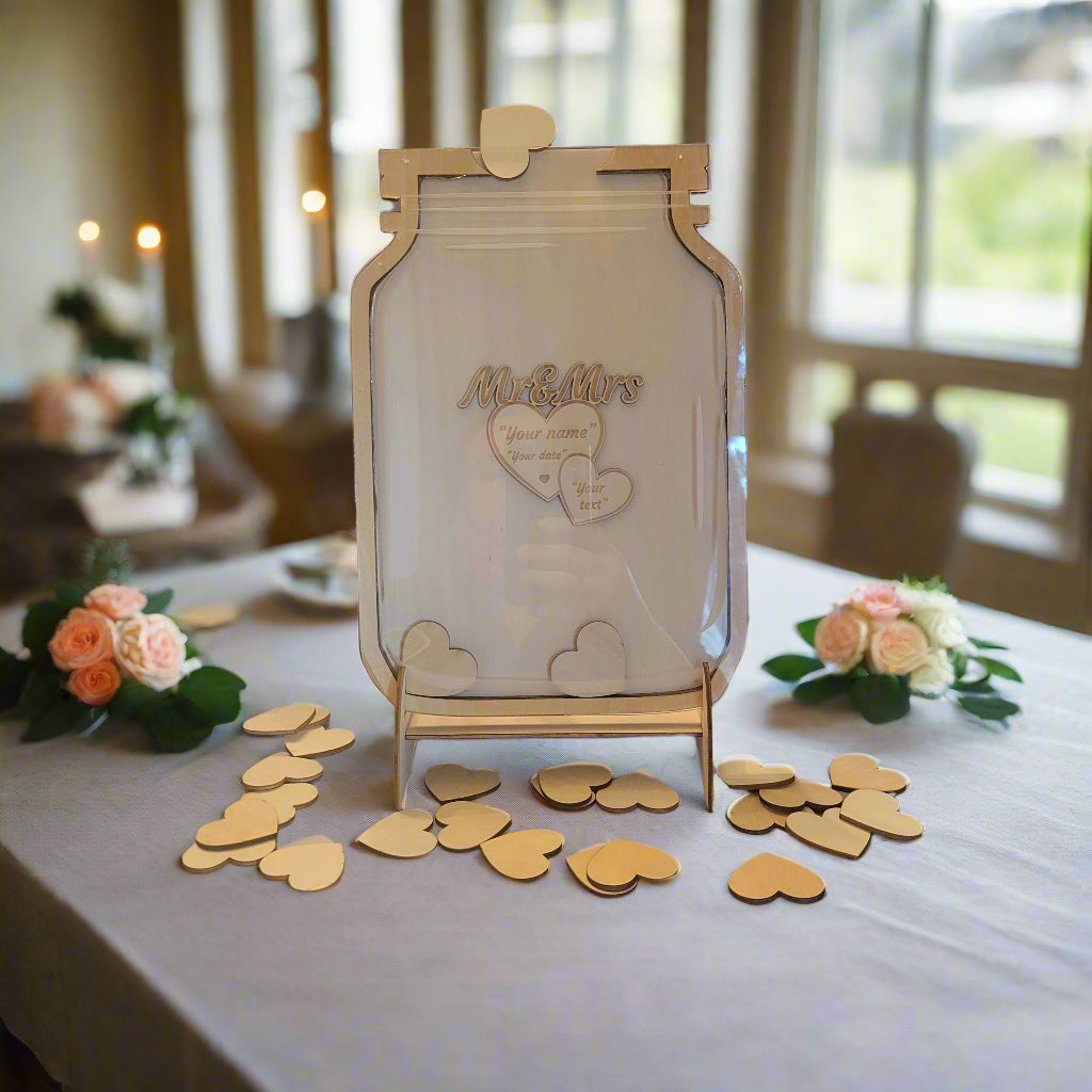 Custom Mason Jar Guest Book