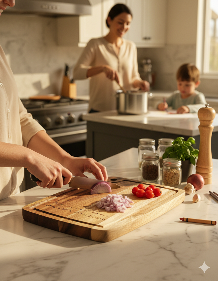 Custom 14x10 Acacia Wood Cutting Board