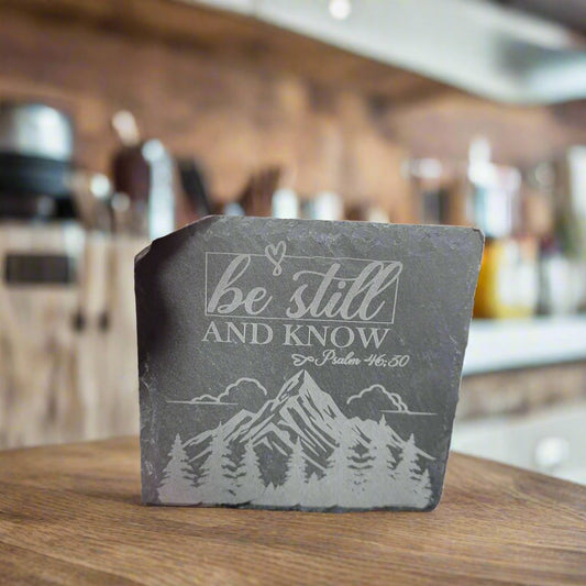 Customizable Square Slate Coaster Set of 4