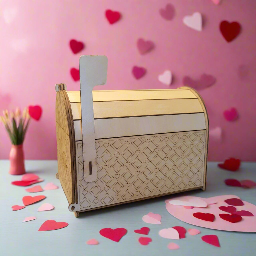 Handcrafted Wooden Valentine's Mailbox