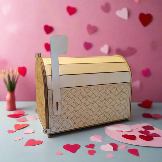 Handcrafted Wooden Valentine's Mailbox