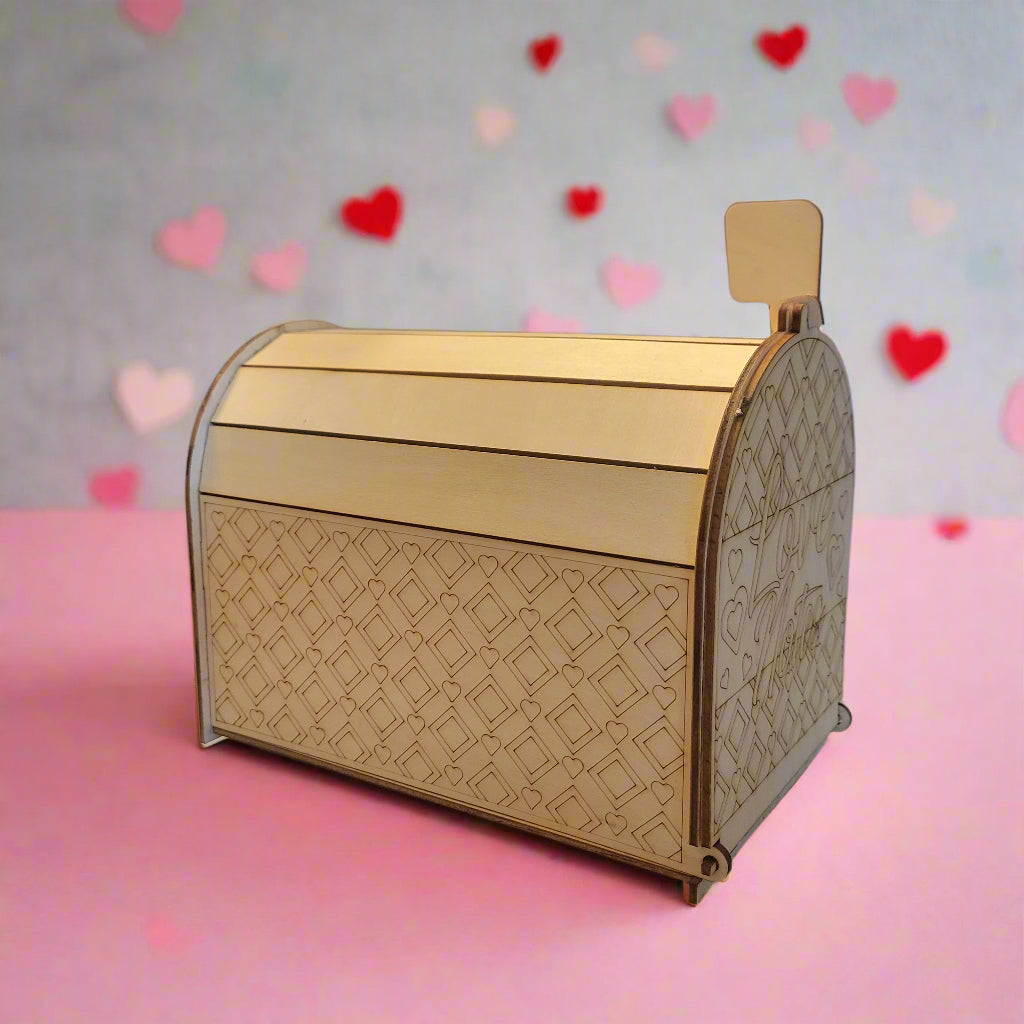 Handcrafted Wooden Valentine's Mailbox
