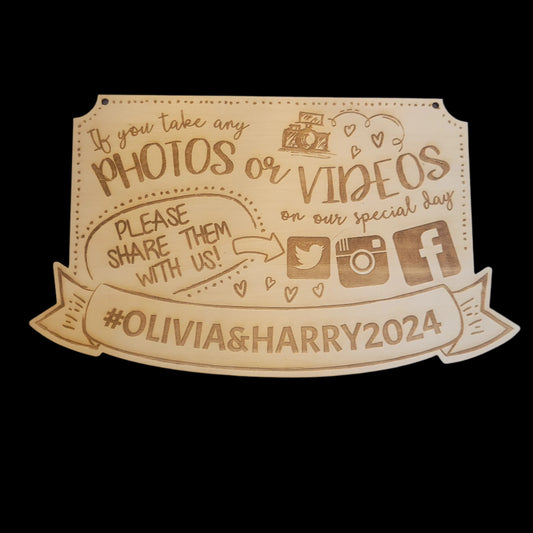 Wedding Sign for Social Media