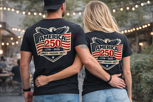 America 250 – 250th Anniversary Patriotic T-Shirt (1776–2026)