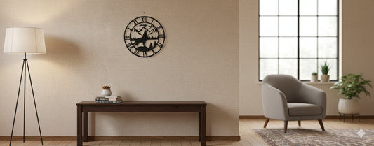 Wooden Hand Crafted Clock